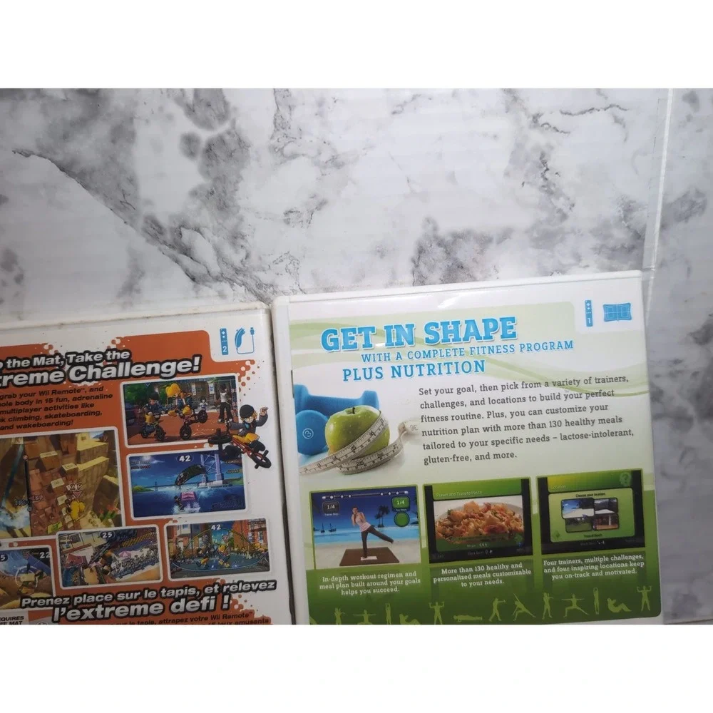 3x Nintendo Wii CIB Active Life: Extreme Challenge, Fit Plus ,My Fitness Coach 2